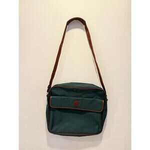 Polo Ralph Lauren Vintage Shoulder Messenger Bag Green Canvas